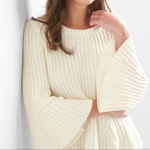 Gap-Ribbed Peplum Sweater